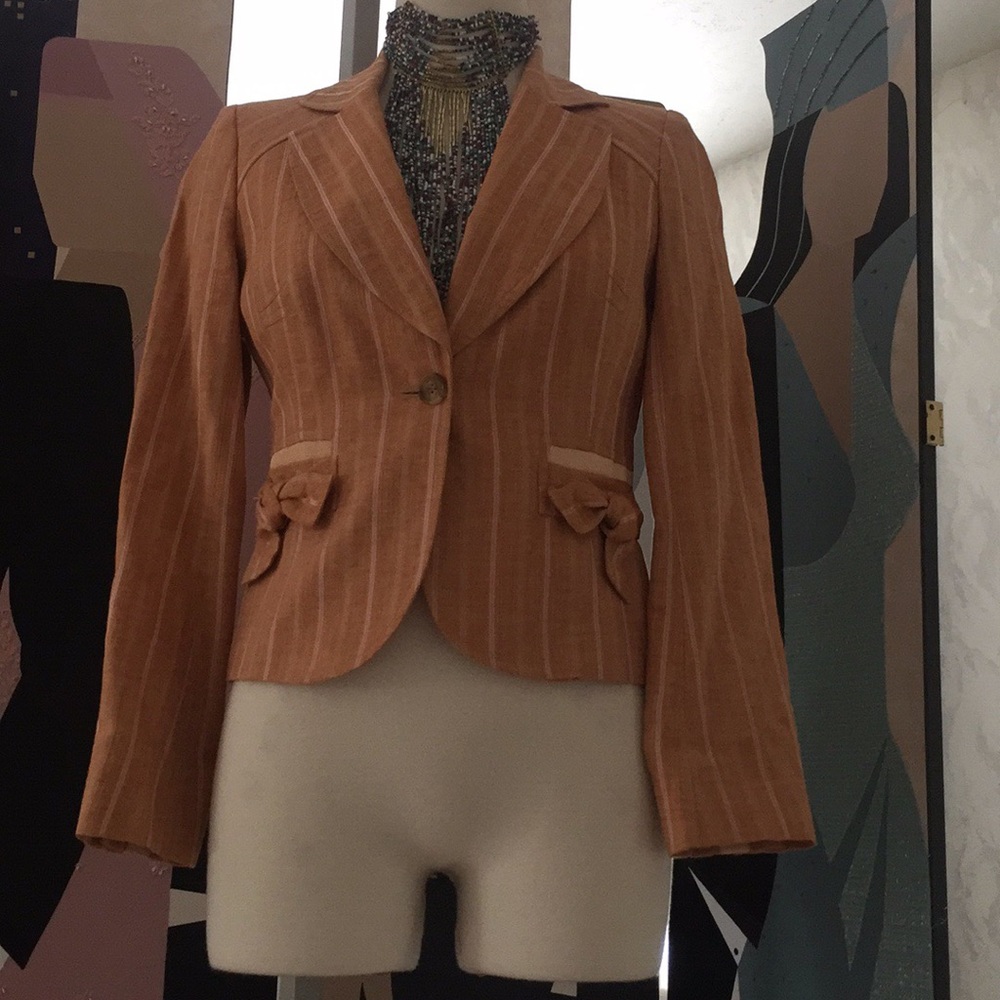 Zenobia women’s jacket one button size 6